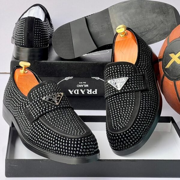 Prada "Glow" Studded Loafers