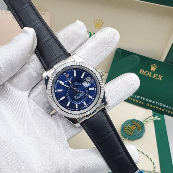 Leather Strap Rolex Watch