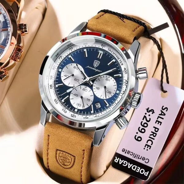 Poedagar Classic Chronograph Watch
