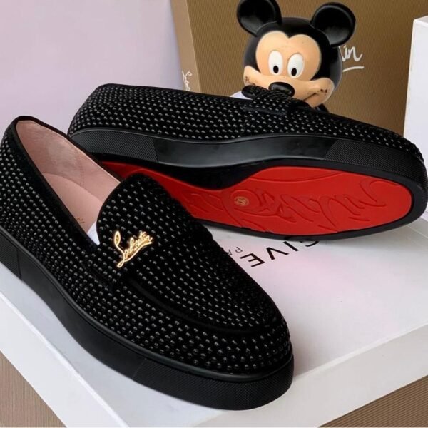 Luxury Black Studded Loafers