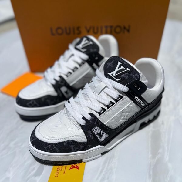 Black / White LV Monogram Sneaker