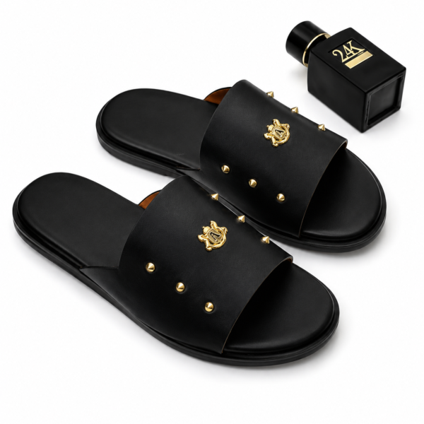 Luxury Leather Slides