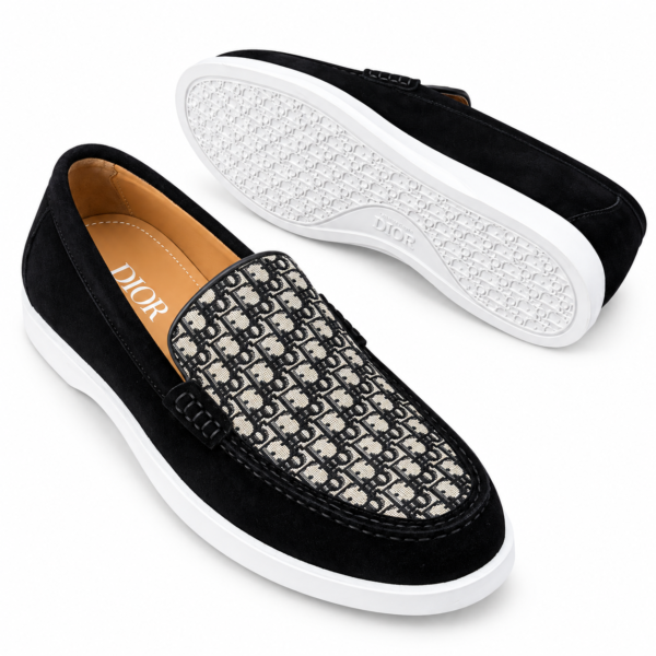 Signature Pattern Loafers