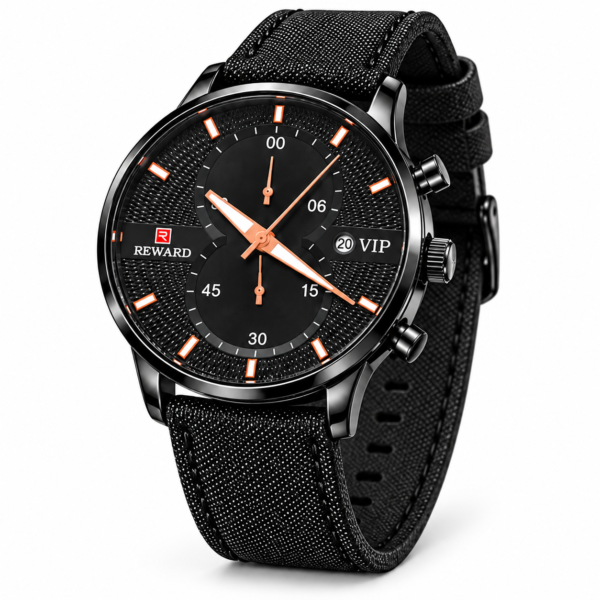 Reward Black Dial Wristwatch